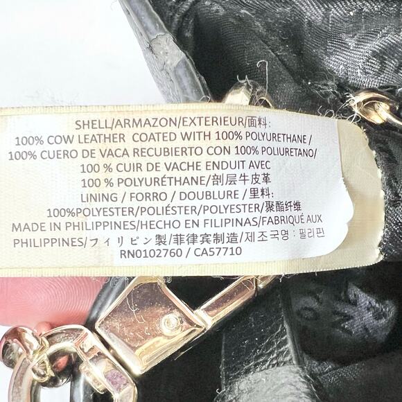 Kate Spade Black Pebble Leather Satchel Crossbody Bag Purse Medium Used - Picture 8 of 16